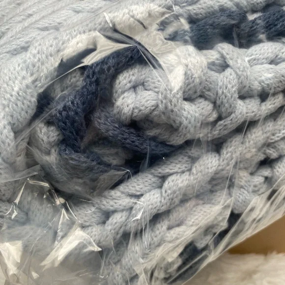 Knit Blanket - Knitted Throw Blankets Soft Big Yarn Thick Braided Knot Crochet Blankets & Throws